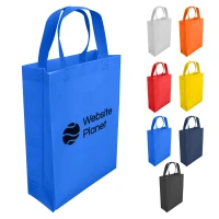 Black Laminated Non Woven Trade Show Bag With Logo